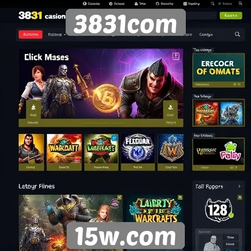 Análise da interface do site 3831com